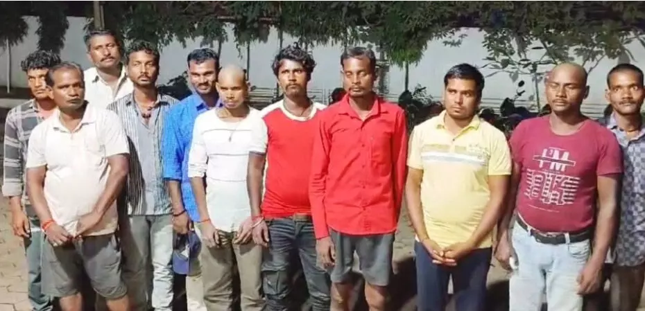 पुलिस रेड में 2 गांवों से 26 जुआरी गिरफ्तार