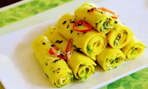 Stuffed खांडवी रेसिपी Stuffed खांडवी रेसिपी