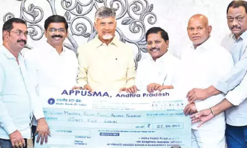 APPUSMA ने बाढ़ राहत के लिए 65 लाख रुपये का योगदान दिया