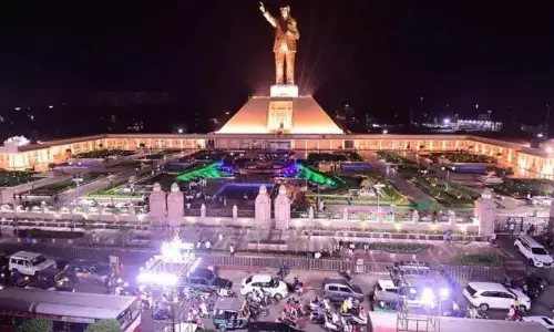 YSRC ने विजयवाड़ा में अंबेडकर की प्रतिमा से उनका नाम हटाने की निंदा की