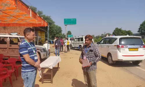Dausa: व्यय पर्यवेक्षक ने लवाण और नांगल राजावतान एसएसटी नाकों का निरीक्षण किया