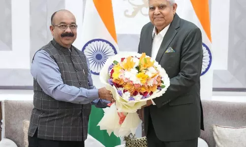 CG BREAKING: उप मुख्यमंत्री अरुण साव ने उप राष्ट्रपति से की सौजन्य भेंट