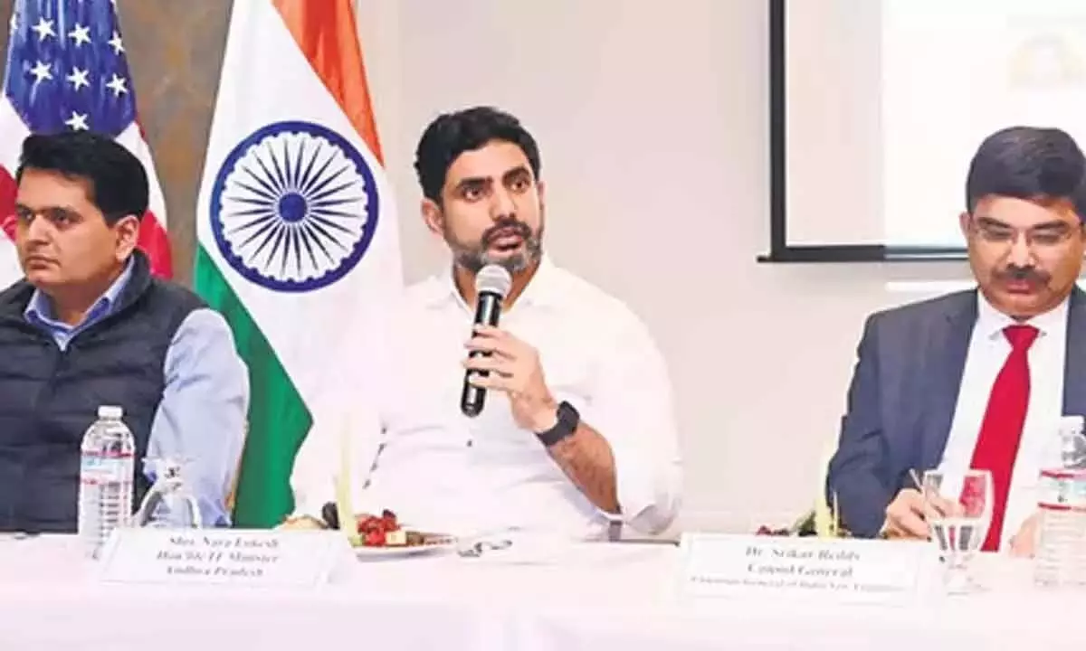 Nara Lokesh ने इंडियास्पोरा बैठक में भाग लिया, निवेश पर जोर दिया