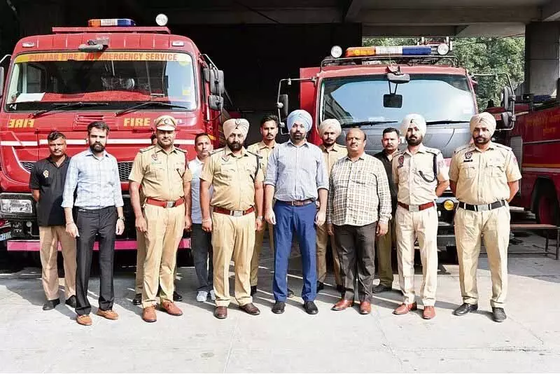 Ludhiana: फायर ब्रिगेड मुख्यालय का निरीक्षण कर तैयारियों का जायजा लिया