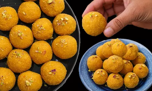Gram flour laddu: पूजन में गणेश जी को लगाएं बेसन के लड्डू का भोग Gram flour laddu: पूजन में गणेश जी को लगाएं बेसन के लड्डू का भोग