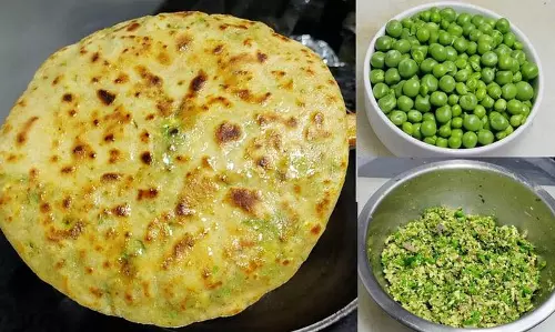 Peas Paneer पराठा रेसिपी