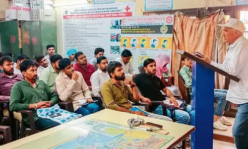 Haryana : रेड क्रॉस ने कंडक्टरों को प्राथमिक चिकित्सा का प्रशिक्षण दिया