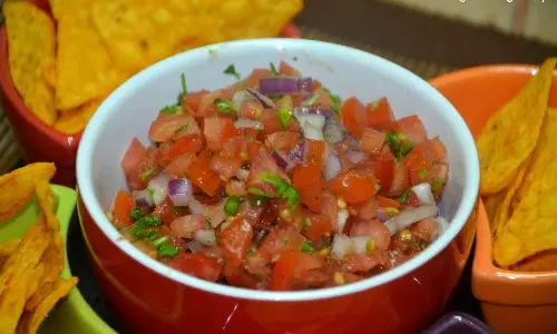 Tomato साल्सा डिप रेसिपी Tomato साल्सा डिप रेसिपी
