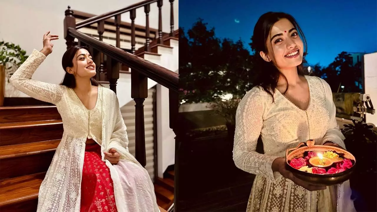 Rashmika Mandanna ने खूबसूरत दिवाली सेलिब्रेशन की तस्वीरें शेयर की