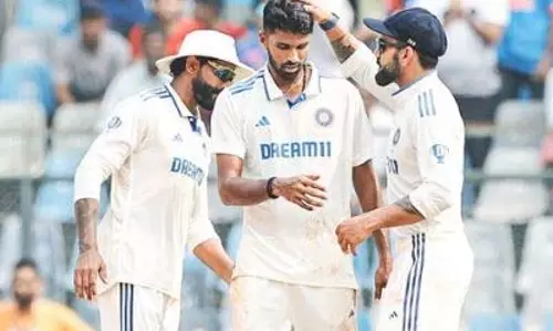 तीसरा टेस्ट: न्यूजीलैंड ने पहले दिन लंच तक भारत के खिलाफ 92/3 रन बनाए तीसरा टेस्ट: न्यूजीलैंड ने पहले दिन लंच तक भारत के खिलाफ 92/3 रन बनाए