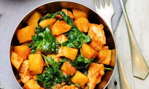 Spinach कद्दू पनीर रेसिपी