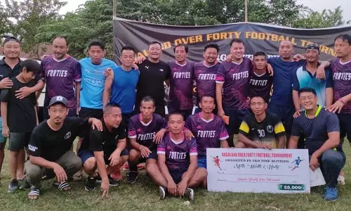 नागालैंड ओवर-40 फुटबॉल टूर्नामेंट: फोर्टिस FC मोकोकचुंग दूसरे स्थान पर