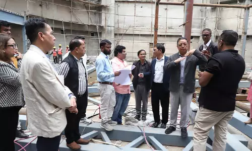 Meghalaya : स्पीकर थॉमस ए संगमा ने नए विधानसभा भवन के निर्माण का निरीक्षण किया Meghalaya : स्पीकर थॉमस ए संगमा ने नए विधानसभा भवन के निर्माण का निरीक्षण किया