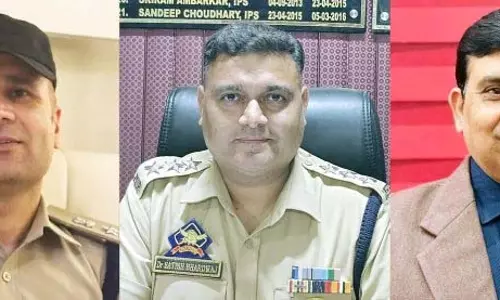 Jammu: मीर, भारद्वाज, उत्तम को गृह मंत्री का दक्षता पदक मिला Jammu: मीर, भारद्वाज, उत्तम को गृह मंत्री का दक्षता पदक मिला