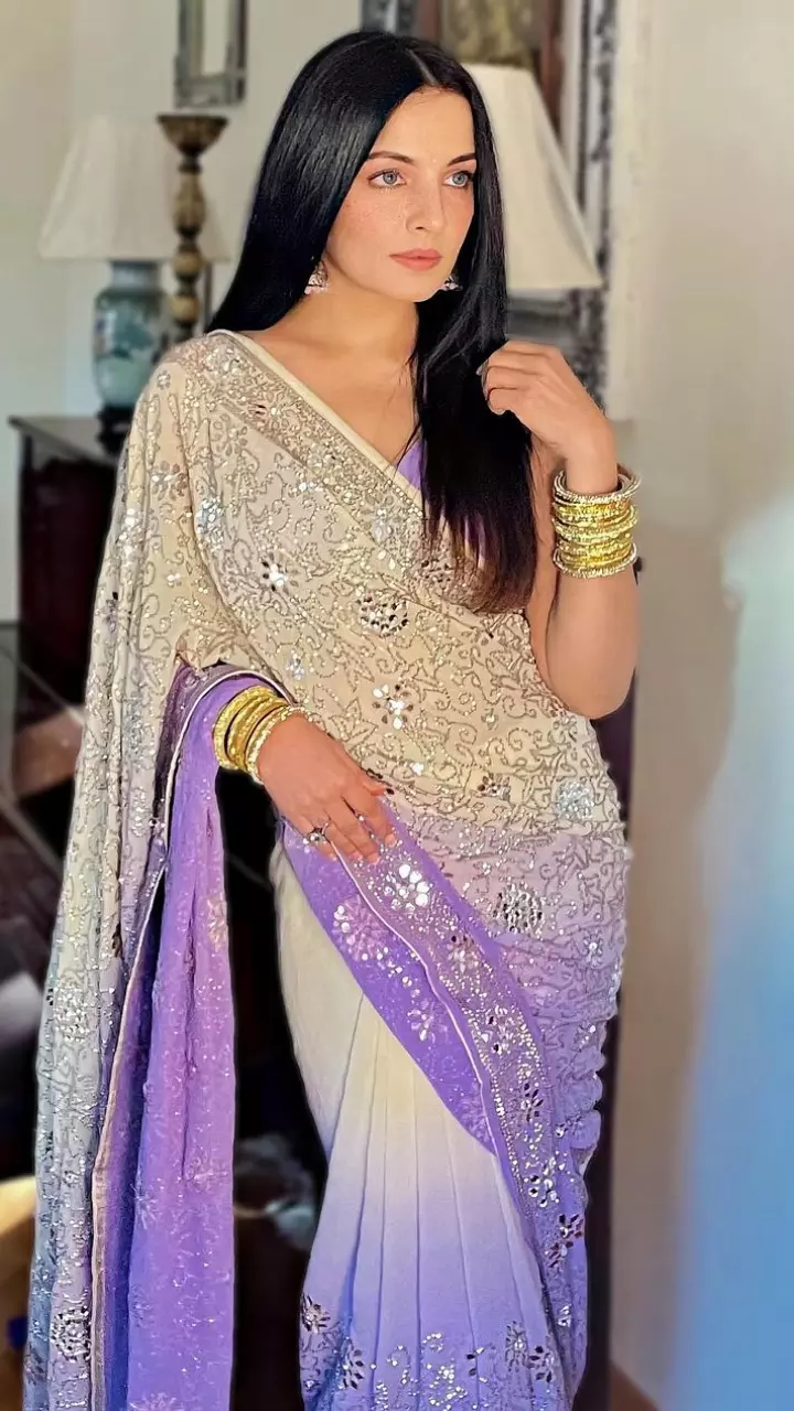 सेलिना जेटली साड़ी में लगीं बेहद खूबसूरत