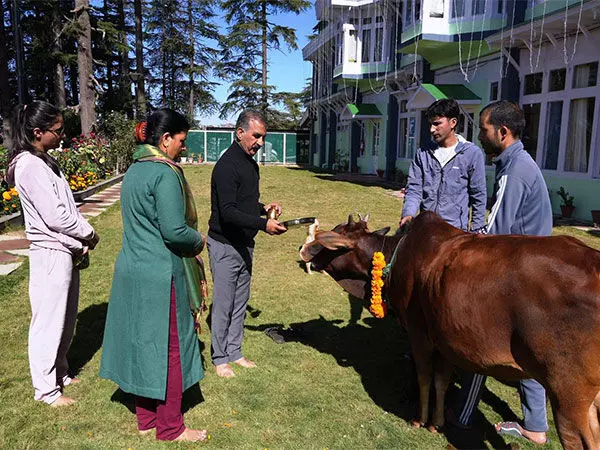 हिमाचल के CM सुखू ने अपने आवास पर की गोवर्धन पूजा, लोगों की शांति और समृद्धि की प्रार्थना की