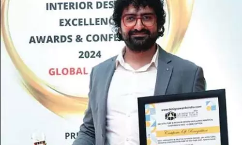 DDecos इंटीरियर्स को डिजाइन उत्कृष्टता पुरस्कार मिला