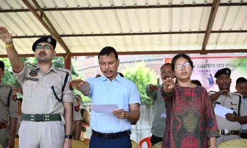 Assam: प्रतिबद्धता के जीवंत प्रदर्शन में राष्ट्रीय एकता दिवस मनाया गया