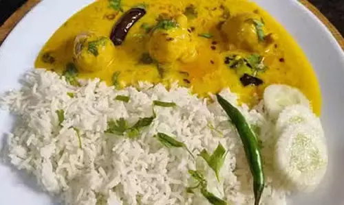 Kadhi चावल के बिना गोवर्धन पूजा असंभव Kadhi चावल के बिना गोवर्धन पूजा असंभव