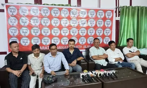 BJP ने मुख्य मंत्री तुलीराम रोंगहांग की भूमि पट्टा पहल का समर्थन किया BJP ने मुख्य मंत्री तुलीराम रोंगहांग की भूमि पट्टा पहल का समर्थन किया