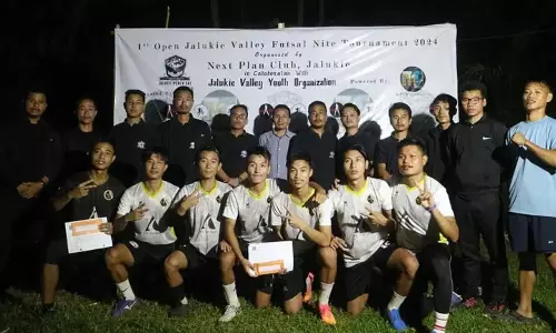 Nagaland : बराक एफसी ने पहला ओपन जलुकी वैली फुटसल नाइट टूर्नामेंट जीता Nagaland : बराक एफसी ने पहला ओपन जलुकी वैली फुटसल नाइट टूर्नामेंट जीता