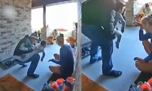 अमेरिकी शख्स ने लड़के को दम घुटने से बचाया, देखें VIDEO...