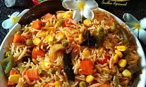 Baby Corn और शिमला मिर्च पुलाव रेसिपी Baby Corn और शिमला मिर्च पुलाव रेसिपी