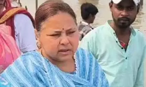 आरजेडी सांसद मीसा भारती ने छठ घाटों का निरीक्षण किया