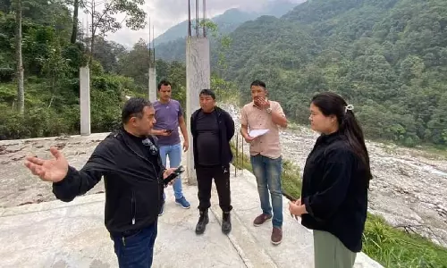 Sikkim : मंत्री एनबी दहल ने डेंटम-पेलिंग सड़क परियोजना का निरीक्षण किया