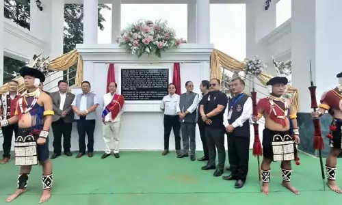 Nagaland : रियो ने स्काई ब्रिज प्रार्थना टॉवर का उद्घाटन किया