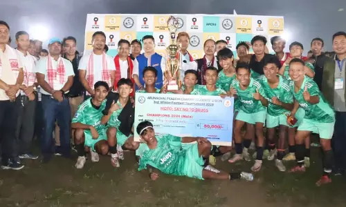 Arunachal चकमा छात्र संघ का फुटबॉल टूर्नामेंट 23 टीमों की भागीदारी के साथ संपन्न हुआ Arunachal चकमा छात्र संघ का फुटबॉल टूर्नामेंट 23 टीमों की भागीदारी के साथ संपन्न हुआ