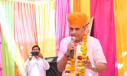 Jaipur: संसदीय कार्य मंत्री पटेल ने दुन्दाडा में जनसभा को किया संबोधित