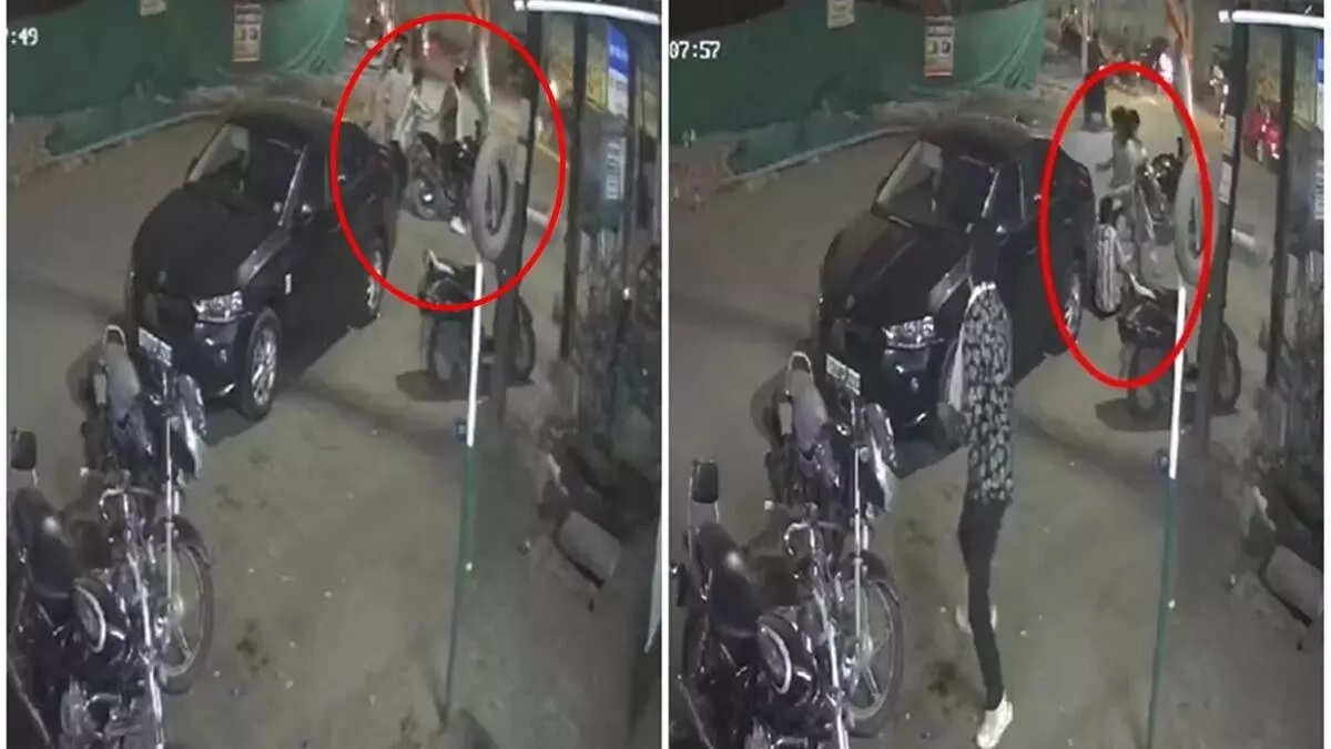 भाजयुमो नेता के साथ लूट, वारदात CCTV में कैद, VIDEO