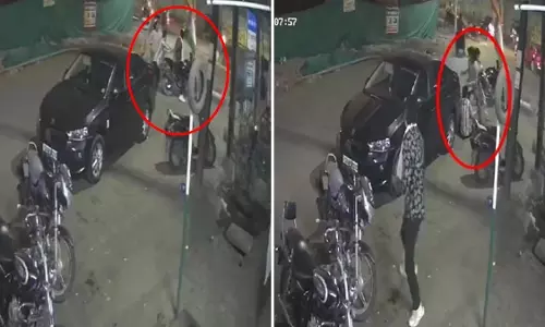 भाजयुमो नेता के साथ लूट, वारदात CCTV में कैद, VIDEO