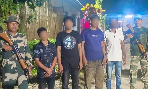 Tripura बीएसएफ ने भारत-बांग्लादेश सीमा पर घुसपैठ की कोशिश नाकाम की
