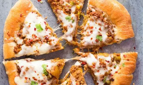 Keema पिज़्ज़ा की रेसिपी