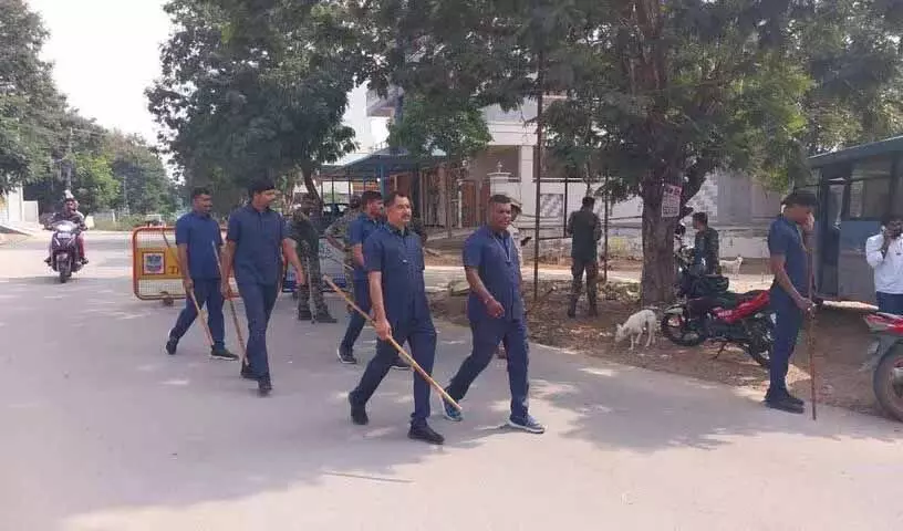 Shamshabad मंदिर में मूर्तियों के अपमान के बाद सुरक्षा कड़ी कर दी गई