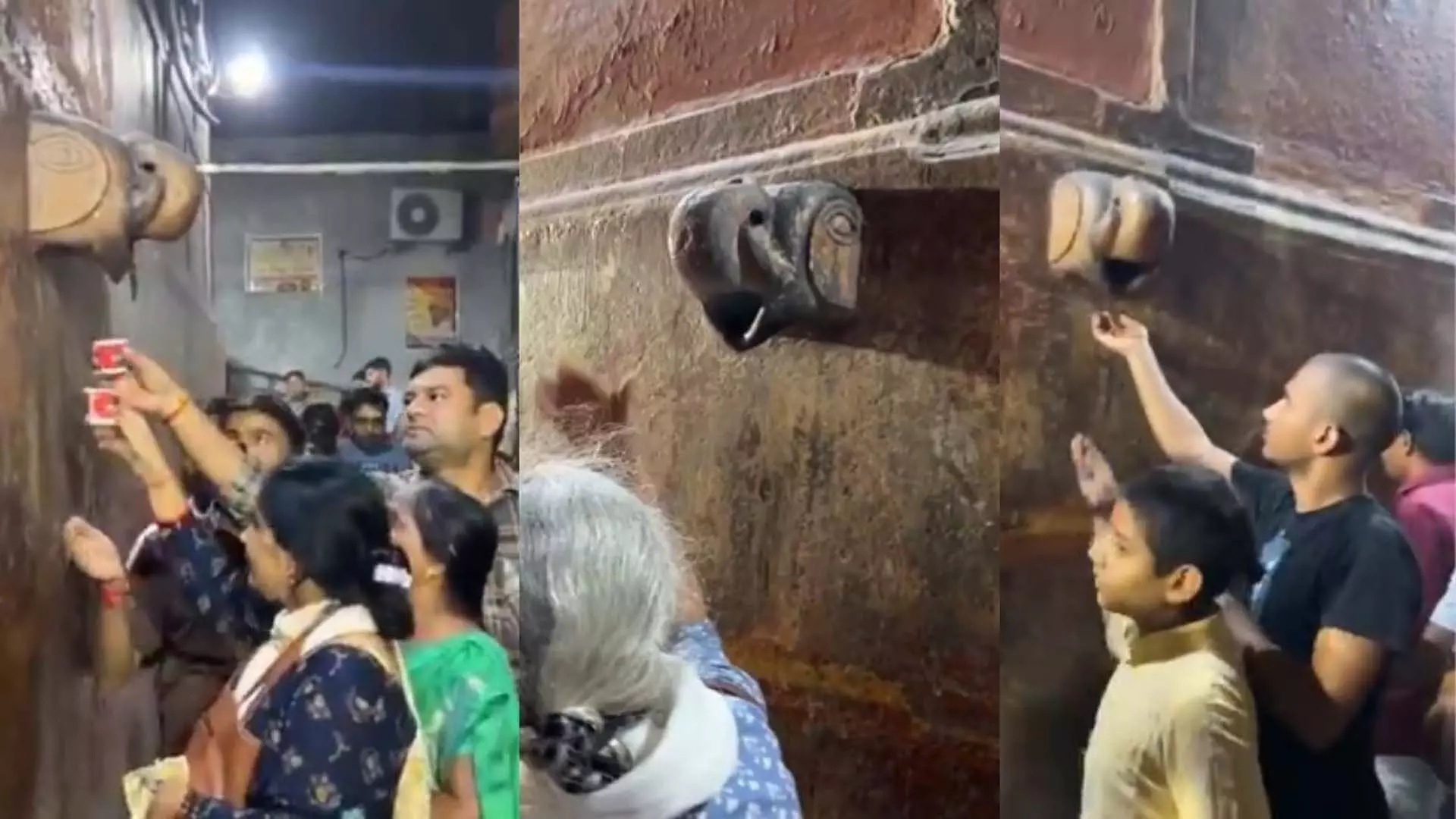 मंदिर में AC आउटलेट से टपकते पानी को चरणामृत समझ पीने लगे लोग, VIDEO...