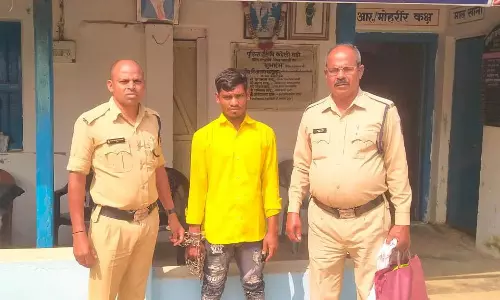 महावीर चौक में हथियार लहराया, अपराधी गिरफ्तार