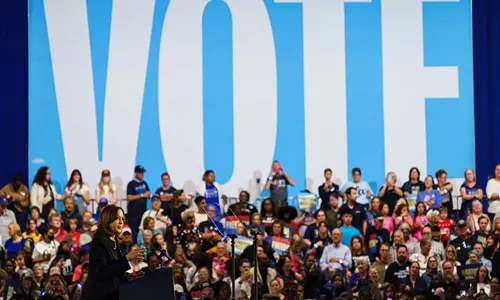 US Elections 2024: कमला हैरिस ने मतदाताओं से अमेरिका के वादे के लिए वोट करने की अपील की US Elections 2024: कमला हैरिस ने मतदाताओं से अमेरिका के वादे के लिए वोट करने की अपील की