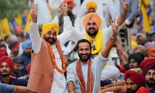Mann ने बरनाला में रोड शो किया