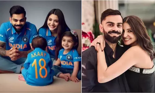 Anushka ने विराट कोहली के जन्मदिन पर बेटे अकाय की पहली फोटो शेयर की