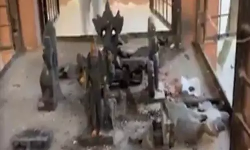 Hyderabad में एक और मंदिर में तोड़फोड़