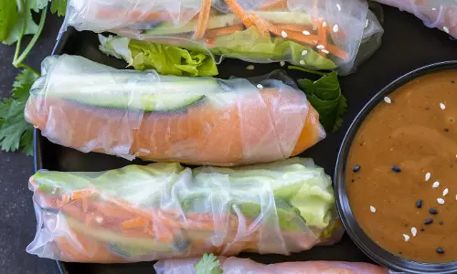 Salmon स्प्रिंग रोल रेसिपी