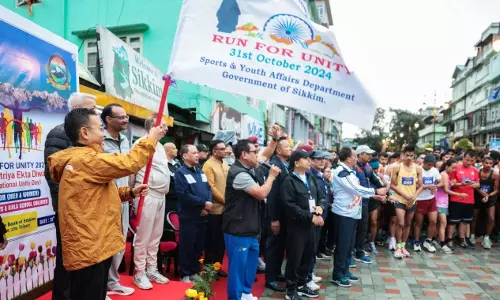 Nagaland : राष्ट्रीय एकता दिवस के उपलक्ष्य में गंगटोक में रन फॉर यूनिटी का आयोजन Nagaland : राष्ट्रीय एकता दिवस के उपलक्ष्य में गंगटोक में रन फॉर यूनिटी का आयोजन