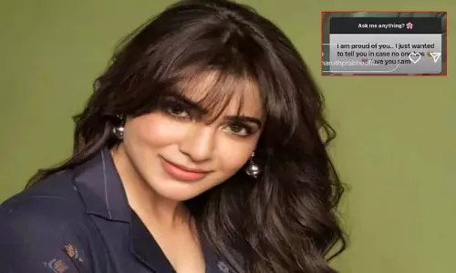 मैं तुम्हारे पीछे हूँ.. Samantha नेटिजन के प्रस्ताव के लिए भावुक!