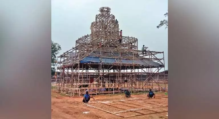 बालीजात्रा में ORMAS का शांति स्तूप थीम पर आधारित नियंत्रण कक्ष