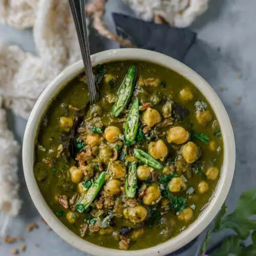 Chickpea और पालक करी रेसिपी