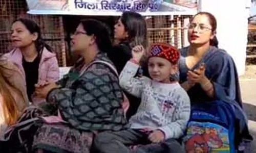 शिमला में कई मांगों को लेकर धरने पर बैठे वोकेशनल शिक्षक शिमला में कई मांगों को लेकर धरने पर बैठे वोकेशनल शिक्षक