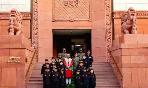 Arunachal प्रदेश के छात्रों ने केंद्रीय मंत्री किरेन रिजिजू से बातचीत की